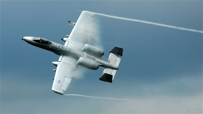 A-10 Thunderbolt II ground attack aircraft in flight 4K