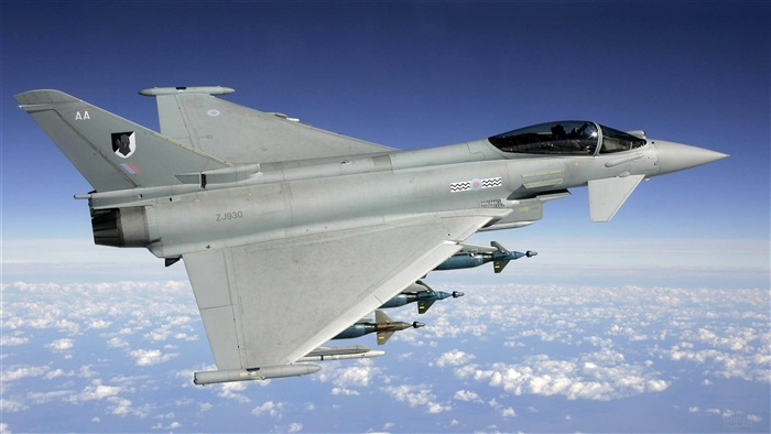 UK Air Force Typhoon ZJ930 in flight