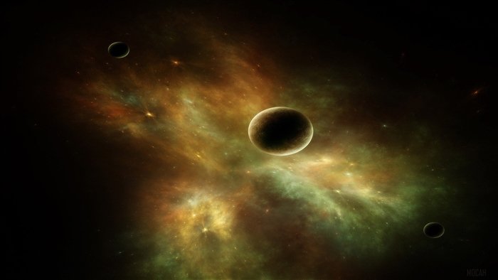 Planets and Nebula in Deep Space 4K