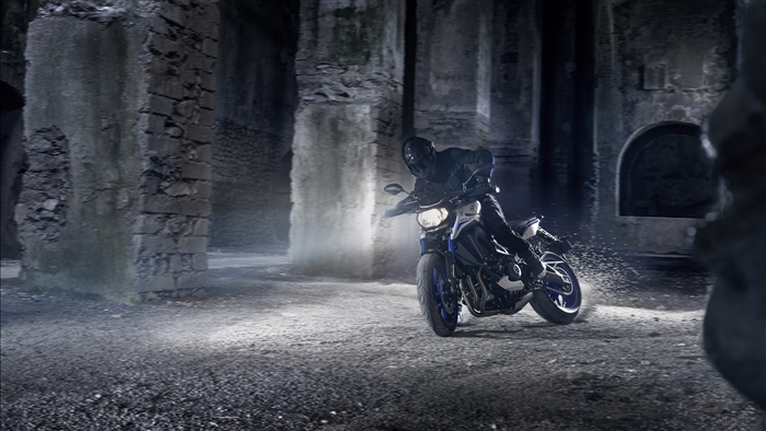 2016 Yamaha MT-09 motorcycle in ruins