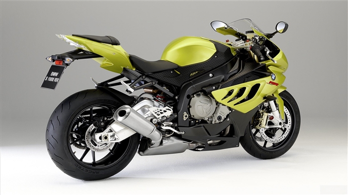 BMW S 1000 RR Yellow Motorcycle 4K