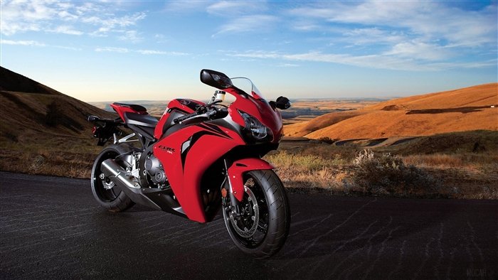 Red Honda CBR 1000RR 2009 Motorcycle 4K