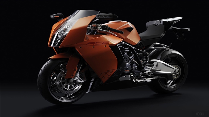 KTM 1190 RC8 motorcycle 4K