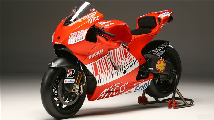 Red Ducati Desmosedici MotoGP Motorcycle 4K