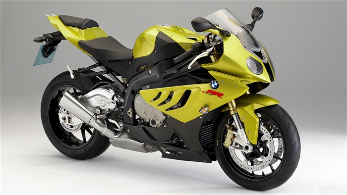 Yellow BMW S 1000 RR Motorcycle 4K