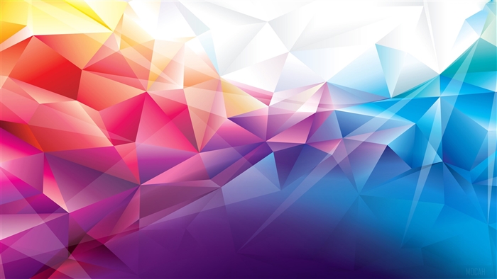 Colorful Polygons 4K Abstract Art