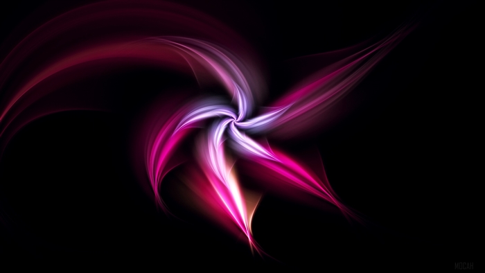 Abstract pink and purple fractal flower 4K