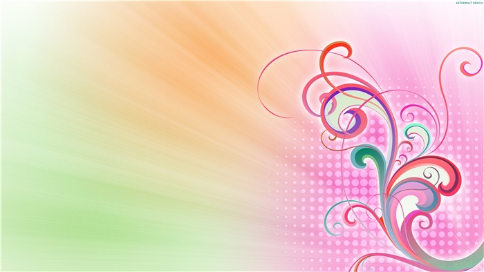 Abstract Floral Swirls 4K