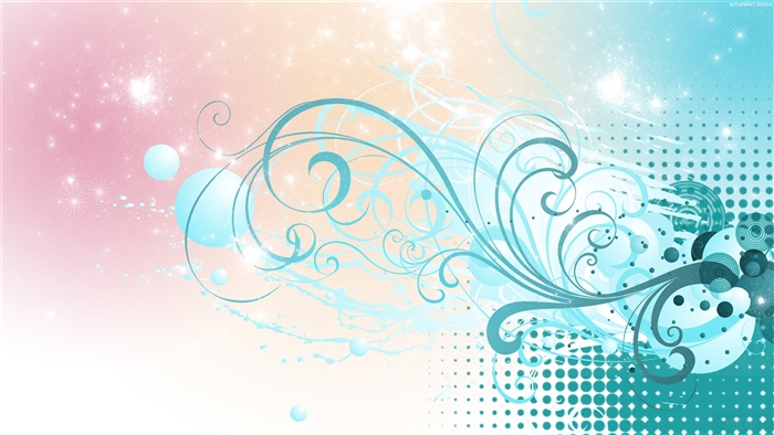 Abstract Swirls and Dots 4K