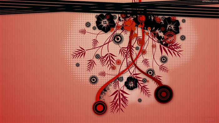Abstract Floral Design 4K