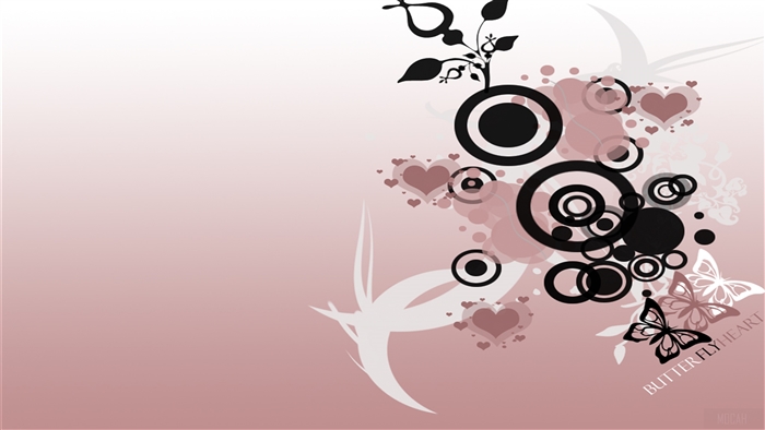 Butterfly Heart Vector