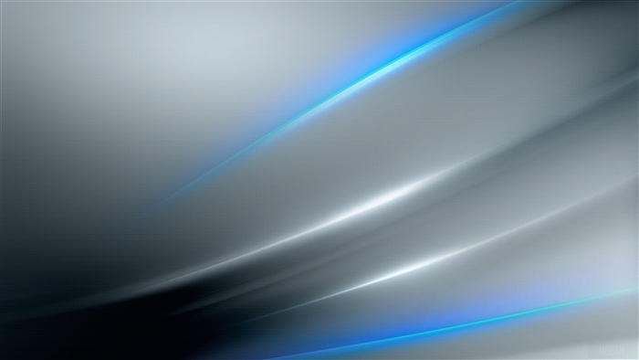 Abstract Metallic Lines with Blue Glow 4K