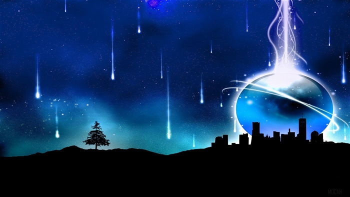 Abstract Blue City 4K