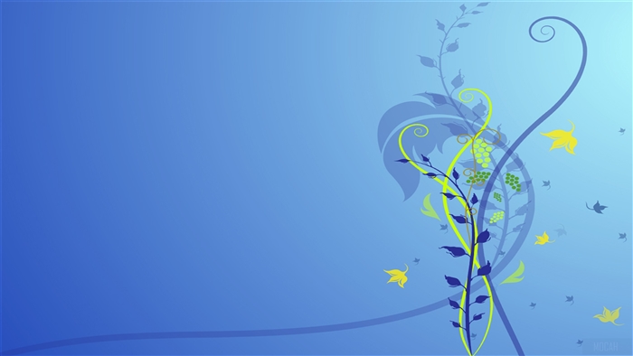 Blue Flower Abstract