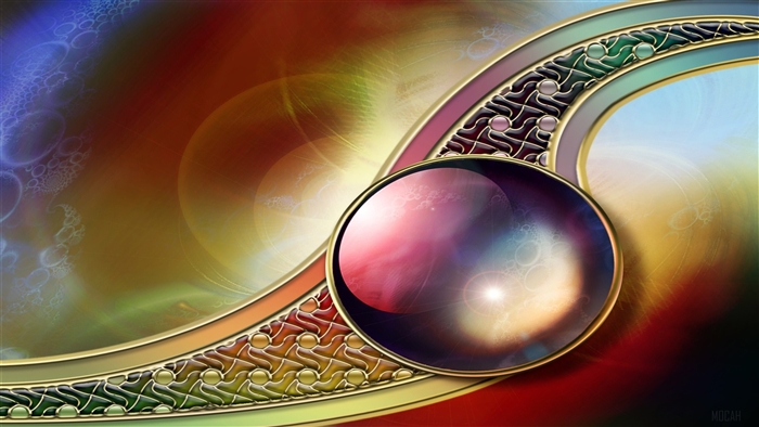Abstract Fractal Design with Orb