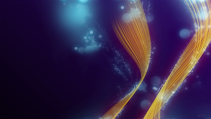 Violet and Yellow Abstract Light Streaks 4K