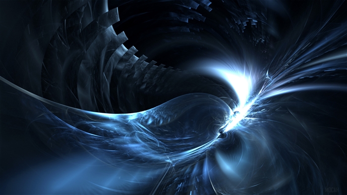 Abstract Blue Swirls 4K