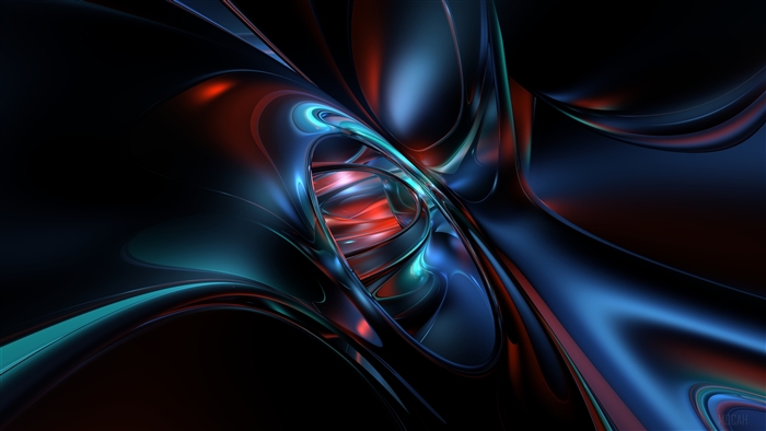 Abstract 4K Metallic Swirls