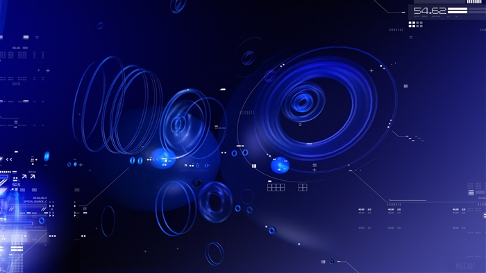 Blue Tech Circles