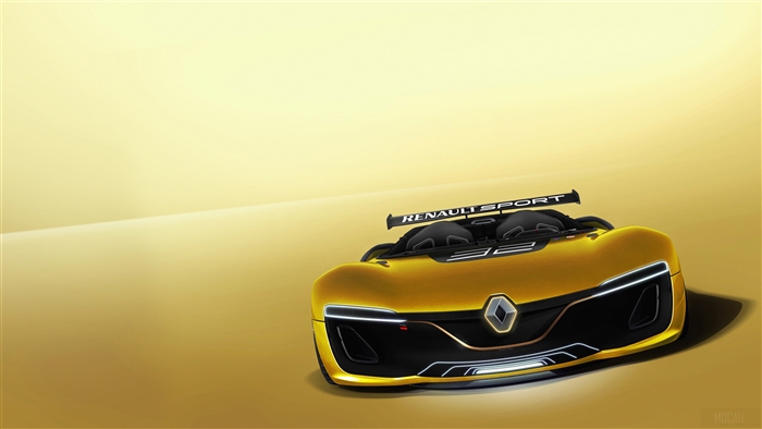 Yellow Renault Sport Spider 4K