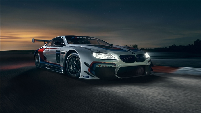 BMW M Power Race Car on Track 4K