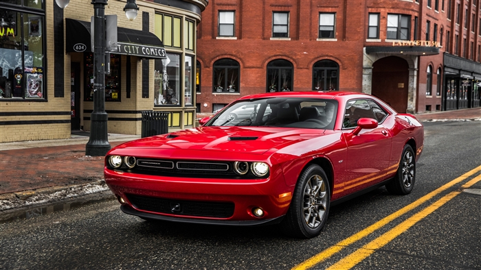 Red 2017 Dodge Challenger GT AWD