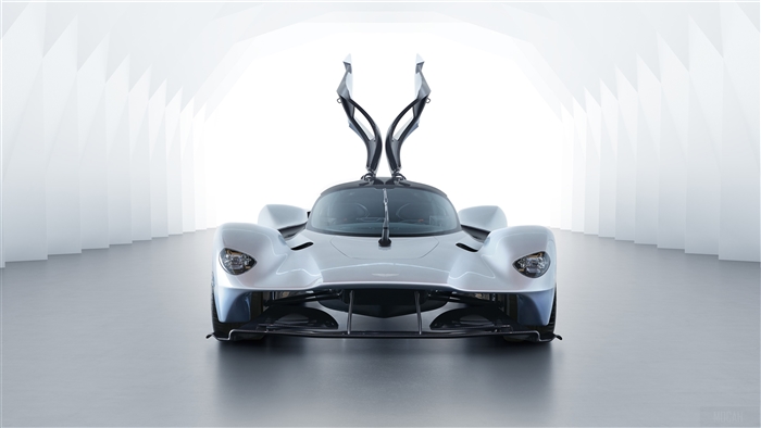Aston Martin Valkyrie with butterfly doors open