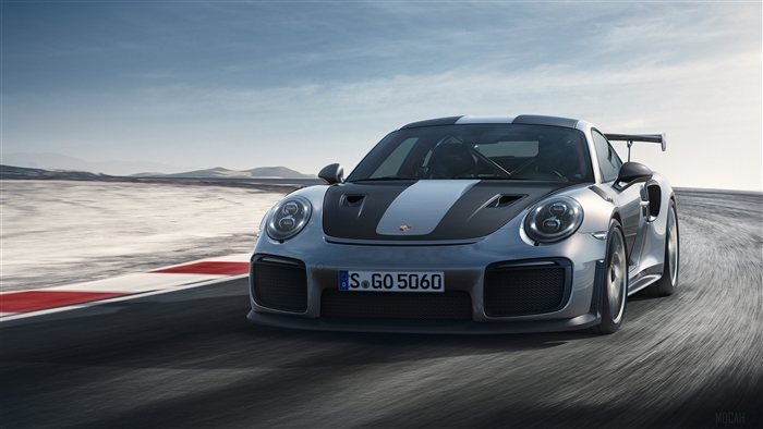 2018 Porsche 911 GT2 RS on a race track
