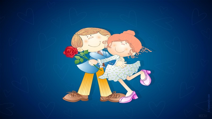 Love Couple with Rose