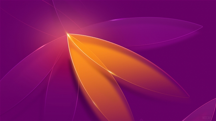 Purple Abstract Flower 4K