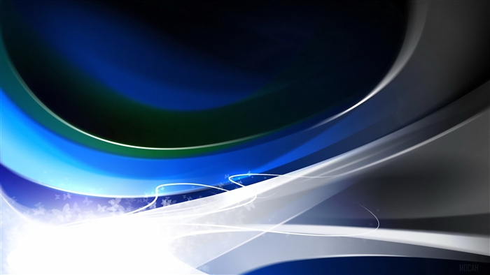 Abstract Blue and White Swirls 4K