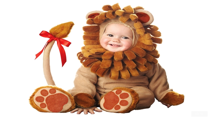 Cute Baby in Lion Costume