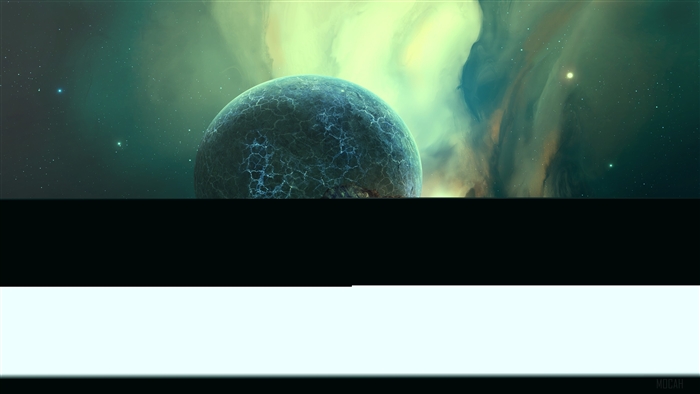 Cracked Planet in Nebula 4K