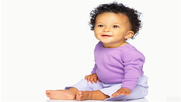 Cute Baby in Purple Outfit 4K