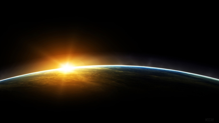 Sunrise over Earth from space 4K