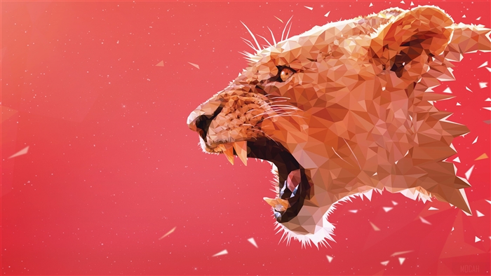 Roaring Lion Vector Art 4K