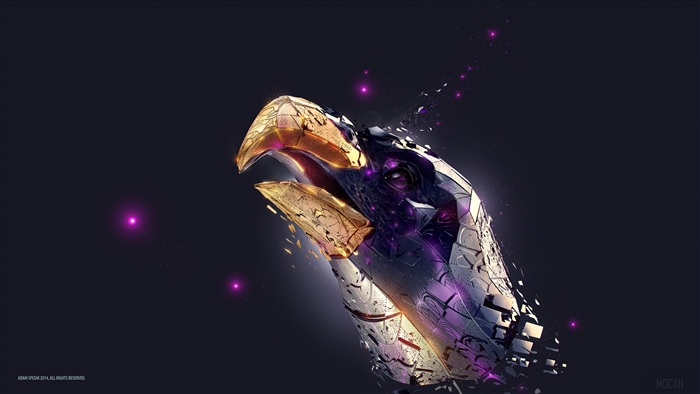 Abstract Eagle Head Artwork 4K