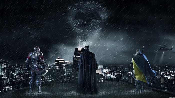 Batman and allies in Gotham City 4K
