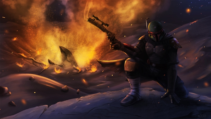 Boba Fett from Star Wars 4K