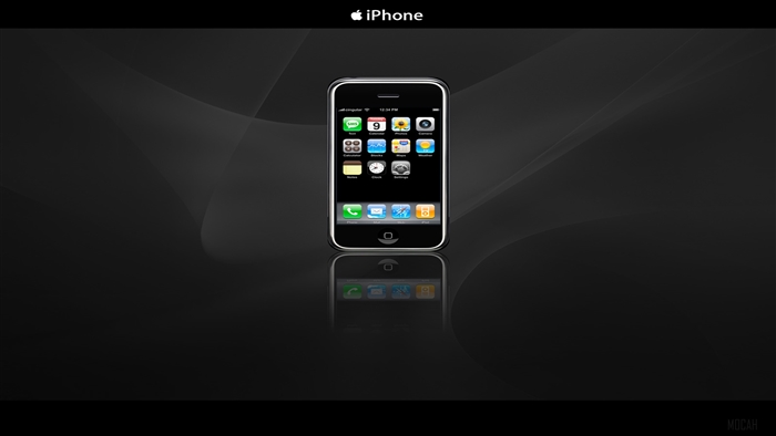 Apple iPhone on a dark background