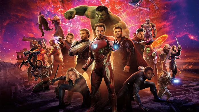 Avengers from Avengers Infinity War 4K