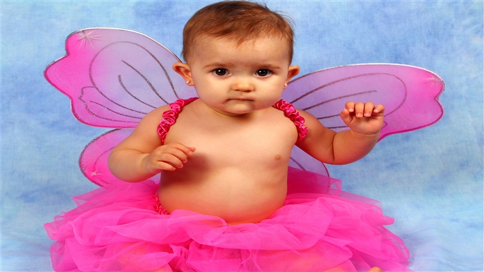 Cute Baby Girl in Fairy Costume 4K