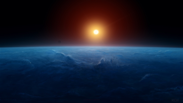 Sunrise over Earth's atmosphere 4K