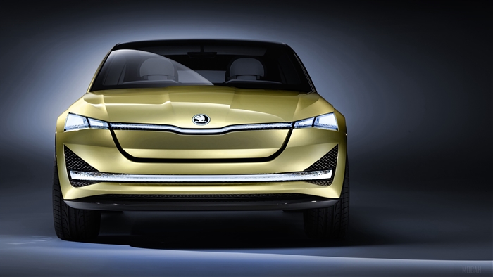 Skoda Vision E Concept car front view