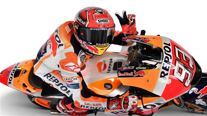 Marc Marquez from Repsol Honda MotoGP 2018 4K
