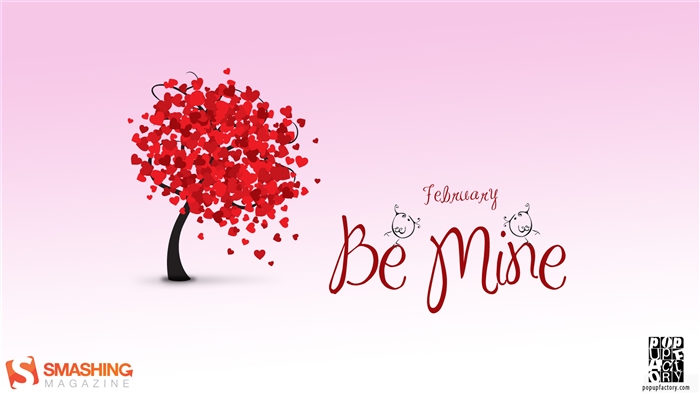Be Mine February Tree 4K