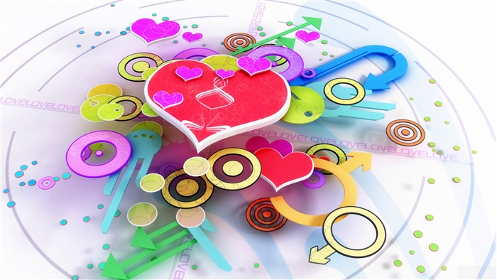 Love 3D Design 4K