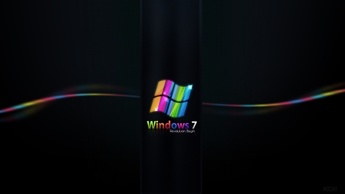 Rainbow Colored Windows 7