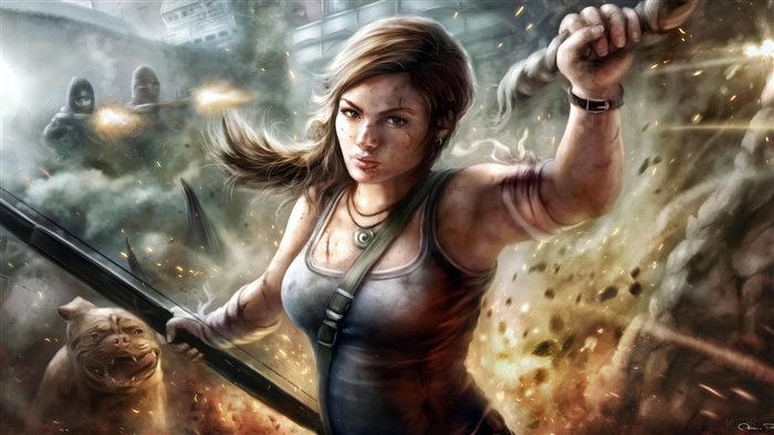 Lara Croft from Tomb Raider 4K