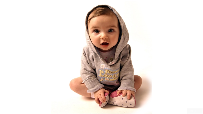 Cute Baby in Hoodie